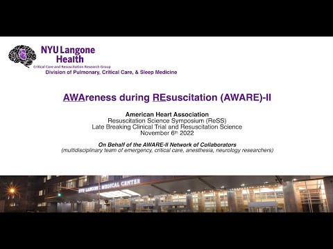 AWAreness during REsuscitation (AWARE)-II American Heart Association Symposium Presentation